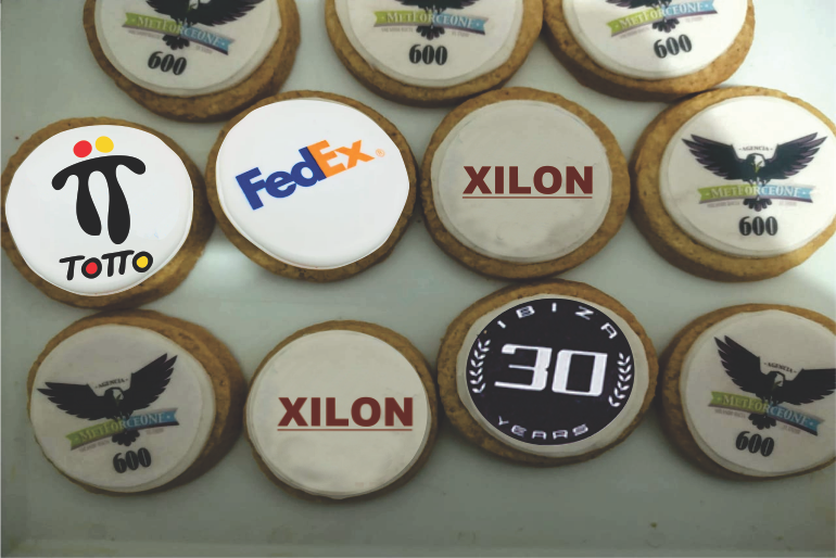 Dulzura Artesanal Cali, galletas corporativas personalizadas con logo en Santiago de Cali Cel. 315 445 5977